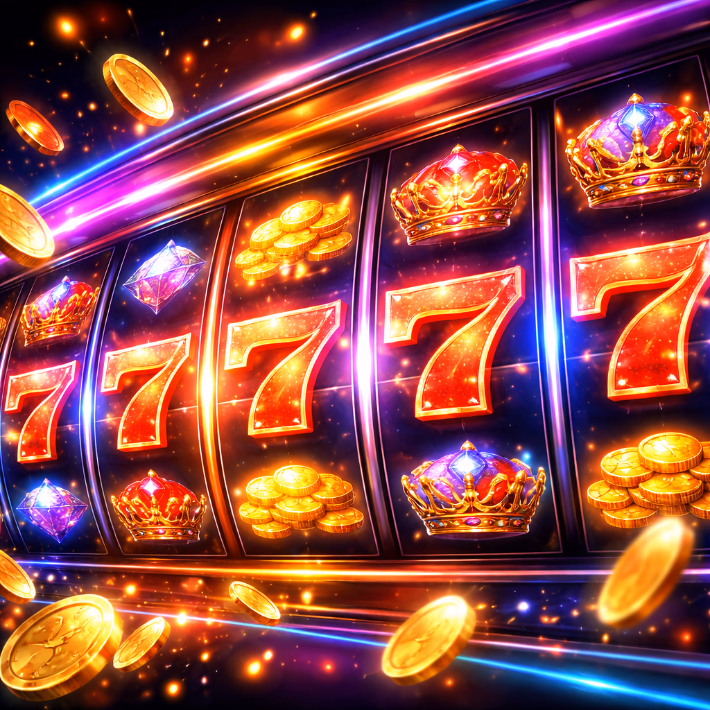 Colorful digital slot reels displaying golden symbols and free spin bonuses on the FDFD platform in Bangladesh